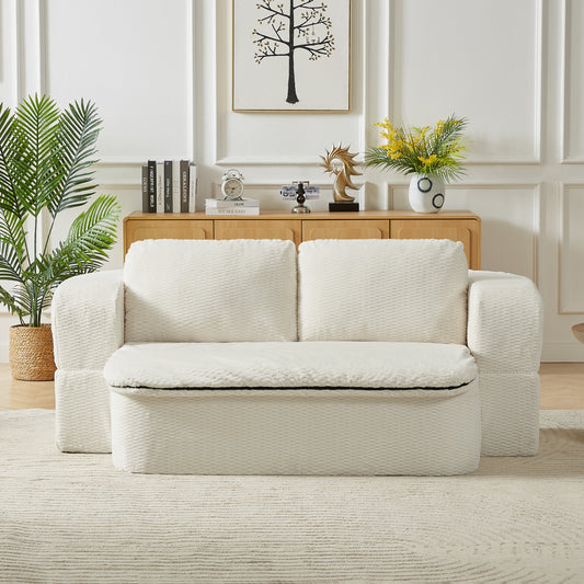 Convertible Sleeper Sofa, Modern Folding Futon Floor Foam Compression Sofa Bed Couch for Living Room Bedroom ApartmentConvertible Sleeper