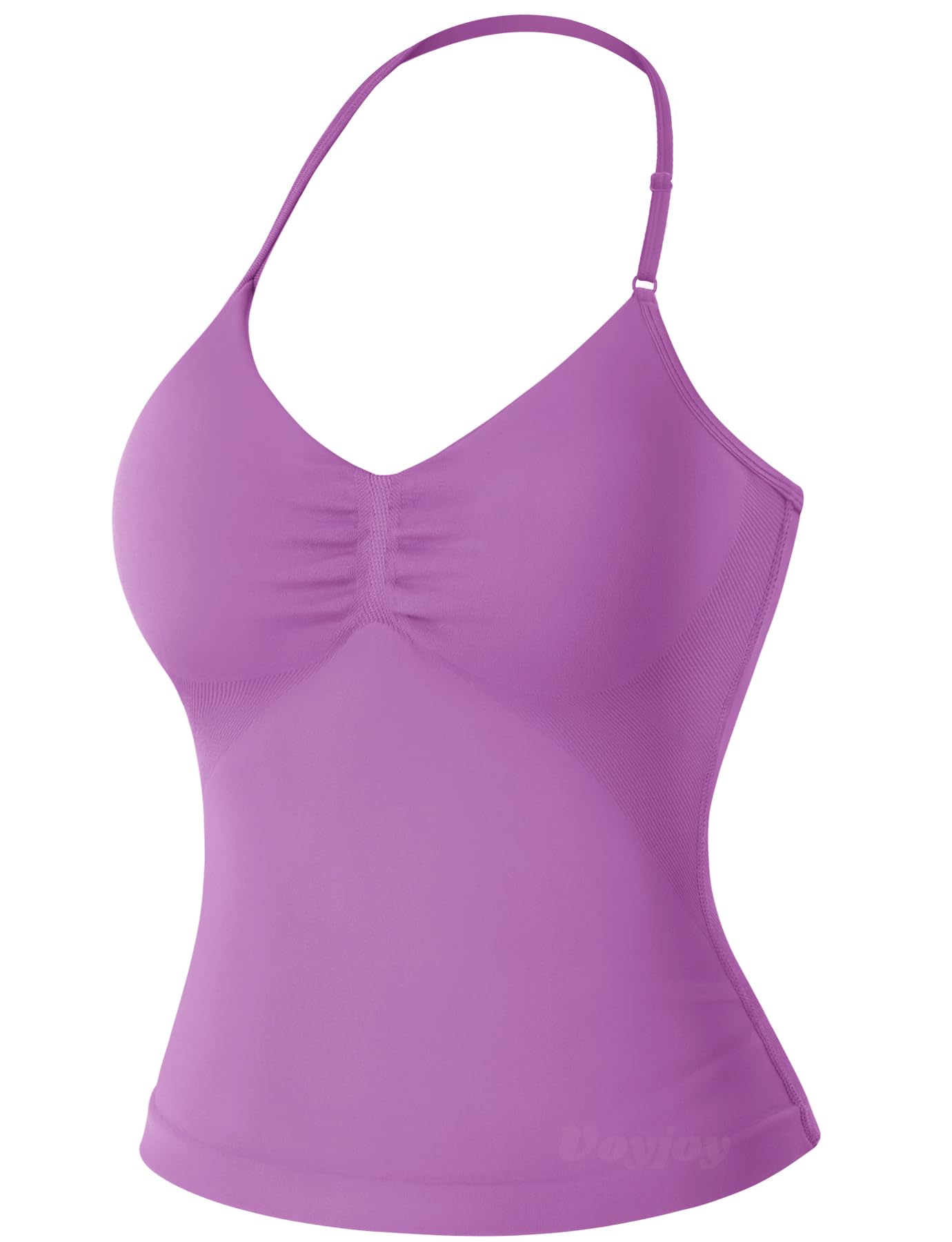 VOYJOY Women's Longline Strappy Sports Bra Tank Top