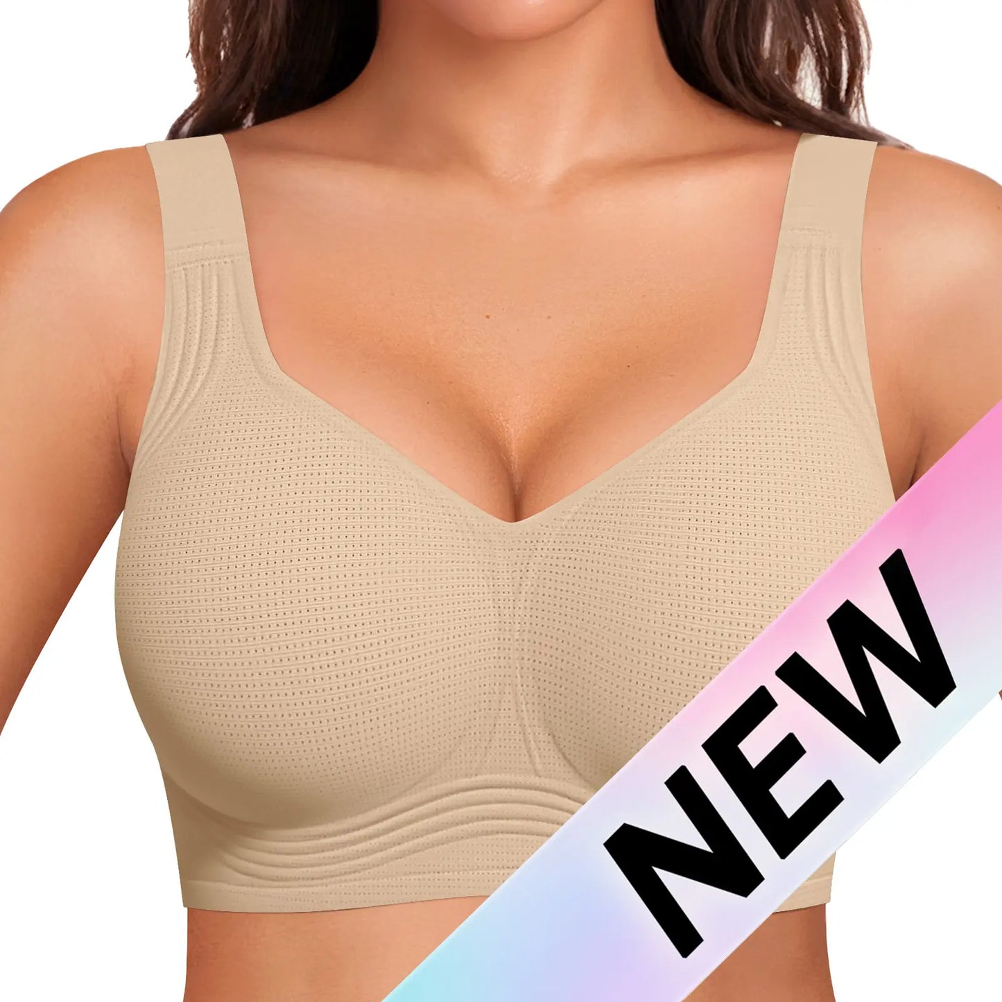 OEAK Women's Full Coverage Wireless Padded T-Shirt Bra