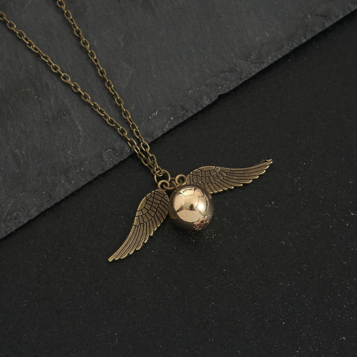 Magic Time Turner Hourglass &amp; Golden Snitch Charm Gift