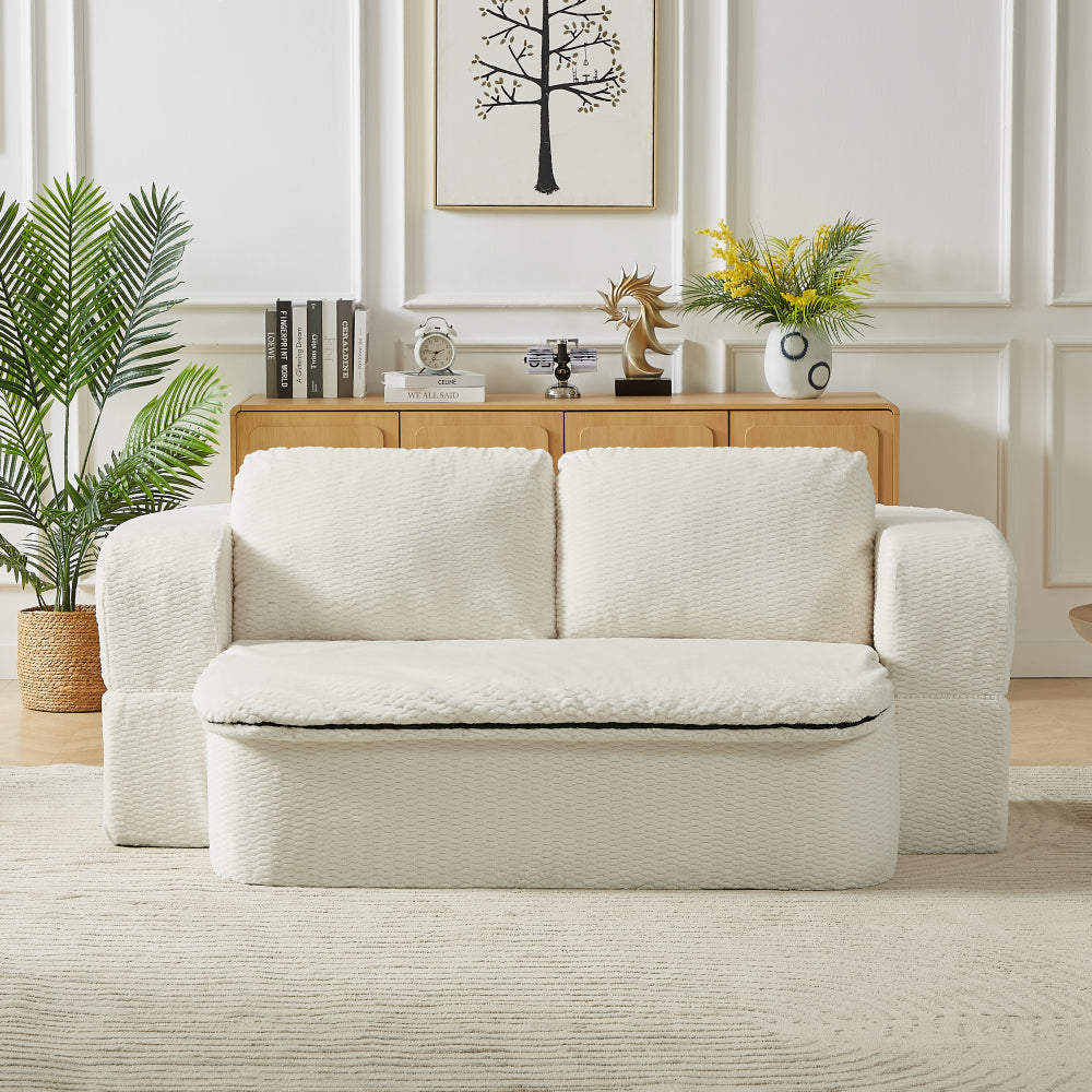 Convertible Sleeper Sofa, Modern Folding Futon Floor Foam Compression Sofa Bed Couch for Living Room Bedroom ApartmentConvertible Sleeper