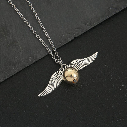 Magic Time Turner Hourglass &amp; Golden Snitch Charm Gift
