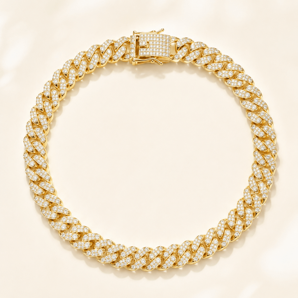 13mm Iced Out Miami Cuban Link Chain, 5A+ CZ Hip Hop Necklace - Yptuan