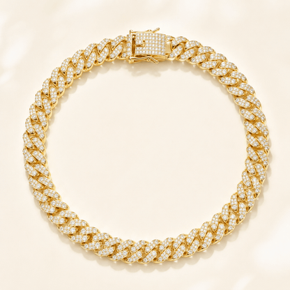 13mm Iced Out Miami Cuban Link Chain, 5A+ CZ Hip Hop Necklace - Yptuan