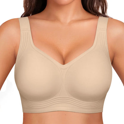 OEAK Women's Full Coverage Wireless Padded T-Shirt Bra