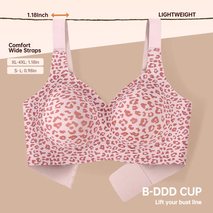 OEAK Women's Full Coverage Wireless Padded T-Shirt Bra