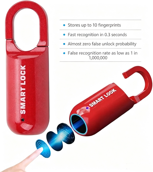 Smart Fingerprint Padlock – Keyless Lock for Gym, Travel & Everyday Use