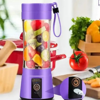 【Newly upgraded thicker version】Mini Portable Juicer Blender Cup USB-Rechargeable Mini Fruit & Vegetable Blender for Personal Smoothies Compact All-in-One Professional Blender Leak Proof Design Puree Maker Juicy Fruits Quality juicers machines fresh juice