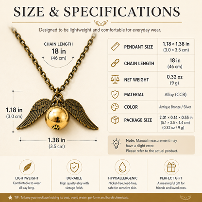 Magic Time Turner Hourglass &amp; Golden Snitch Charm Gift
