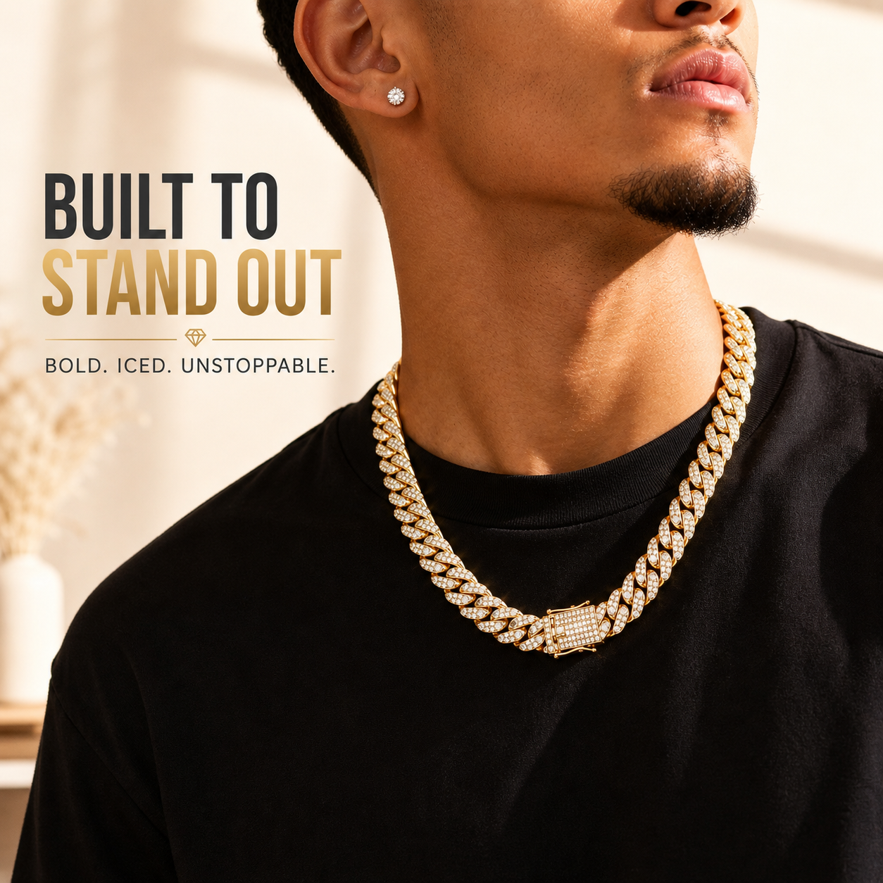 13mm Iced Out Miami Cuban Link Chain, 5A+ CZ Hip Hop Necklace