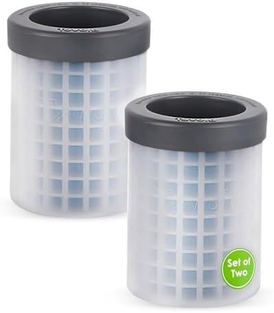 Tovolo Mini Squeeze Release Ice Cylinder Mold 2 Pack, Gray