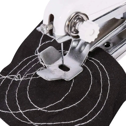 Portable Compact Handheld Sewing Machine, Electric for Beginners, Multifunctional for DIY Clothes, Curtains & Fabrics