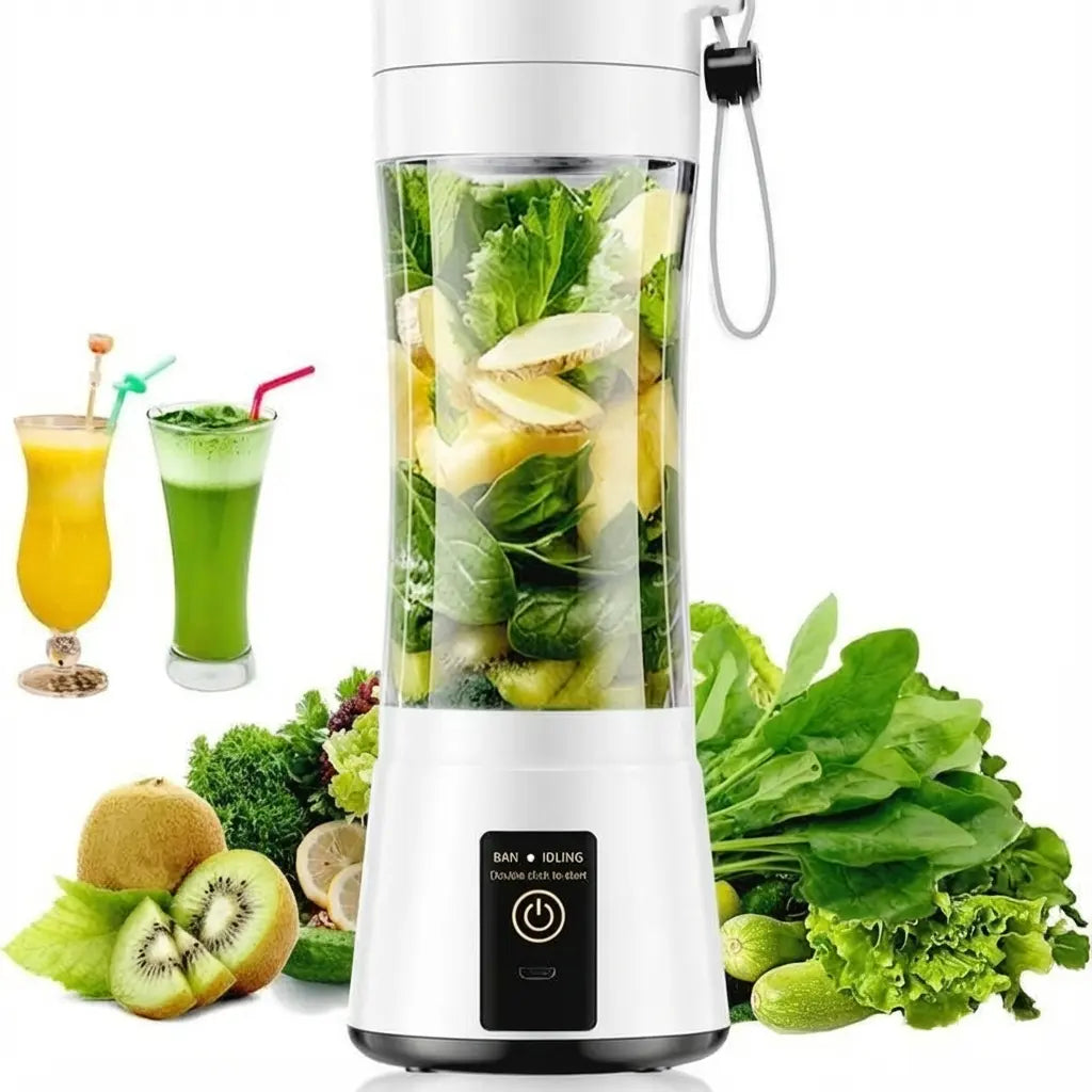 【Newly upgraded thicker version】Mini Portable Juicer Blender Cup USB-Rechargeable Mini Fruit & Vegetable Blender for Personal Smoothies Compact All-in-One Professional Blender Leak Proof Design Puree Maker Juicy Fruits Quality juicers machines fresh juice