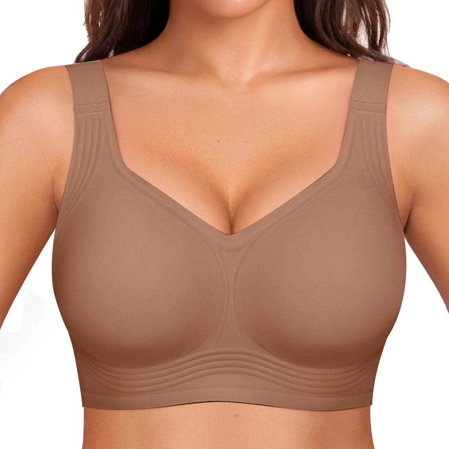 OEAK Women's Full Coverage Wireless Padded T-Shirt Bra
