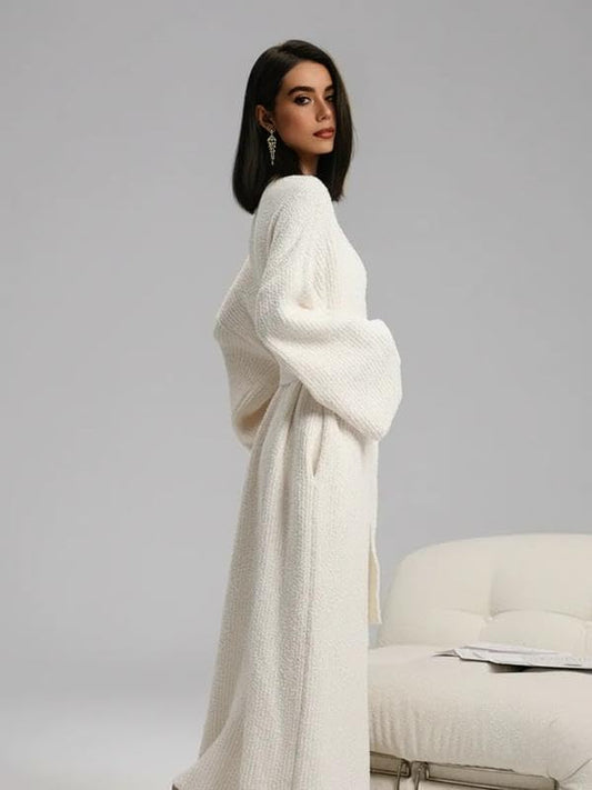 Women's Cozy Soft Plush Fleece Long Bathrobe