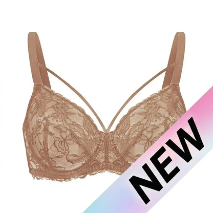 HSIA Pretty In Petals Plus Size Full Coverage Underwire Lace Bra