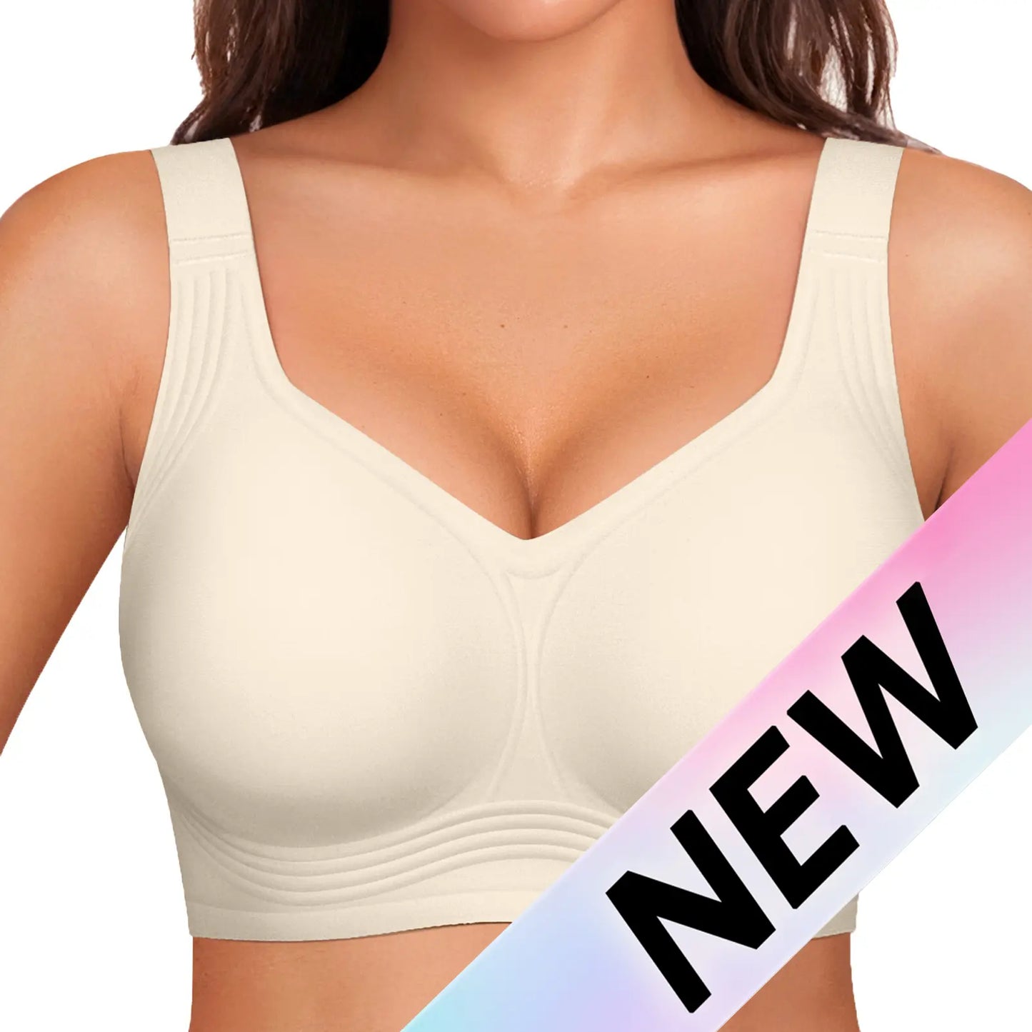 OEAK Women's Full Coverage Wireless Padded T-Shirt Bra
