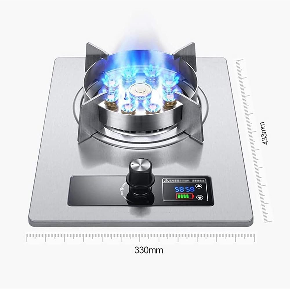 7.0KW Gas Stove, NG/LPG Compatible, Flameout Safety