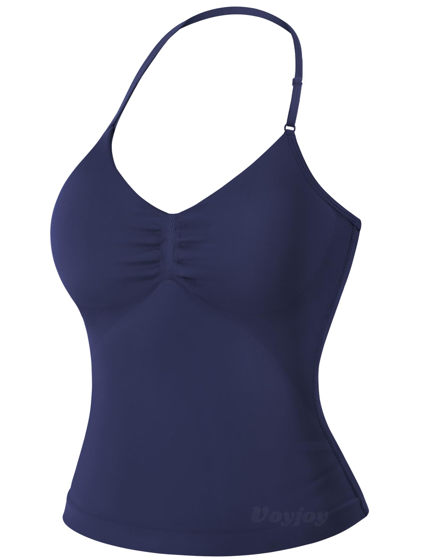 VOYJOY Women's Longline Strappy Sports Bra Tank Top