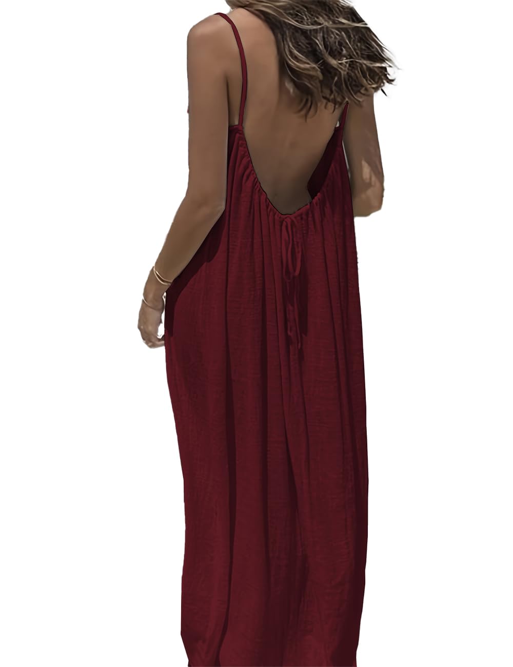 Women's Sleeveless Backless Summer Sundress