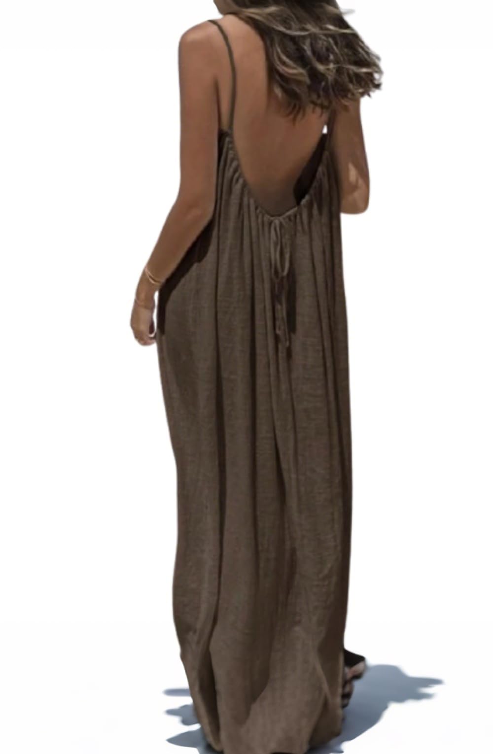 Women's Sleeveless Backless Summer Sundress