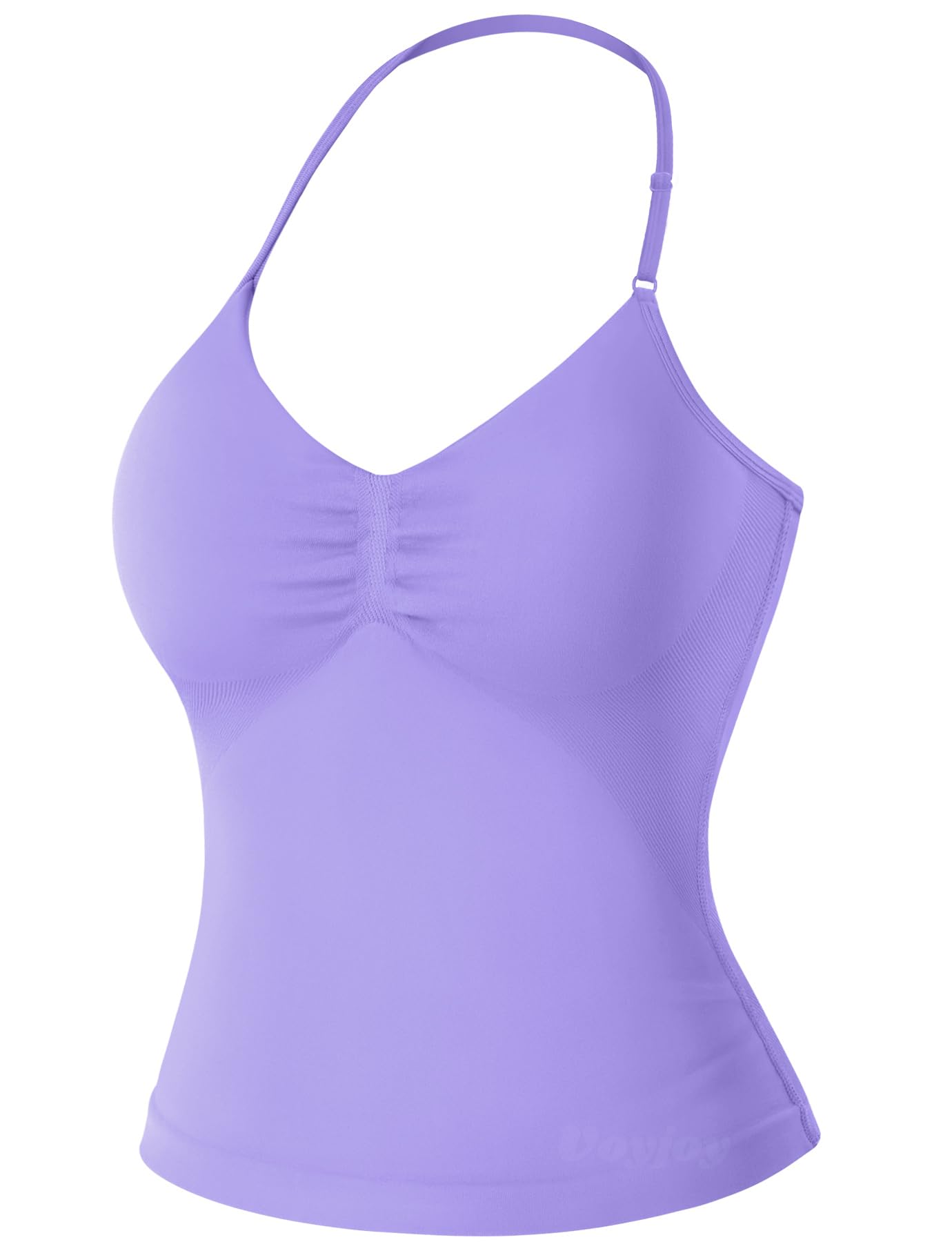 VOYJOY Women's Longline Strappy Sports Bra Tank Top