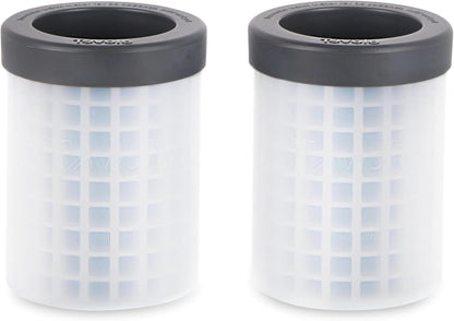 Tovolo Mini Squeeze Release Ice Cylinder Mold 2 Pack, Gray