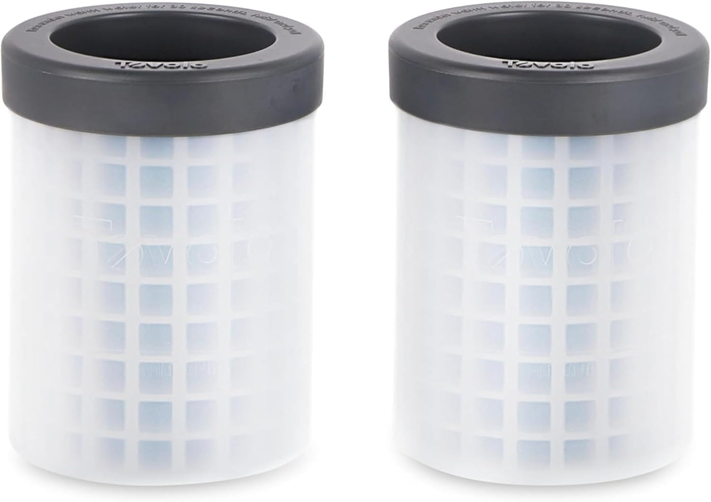Tovolo Mini Squeeze Release Ice Cylinder Mold 2 Pack, Gray