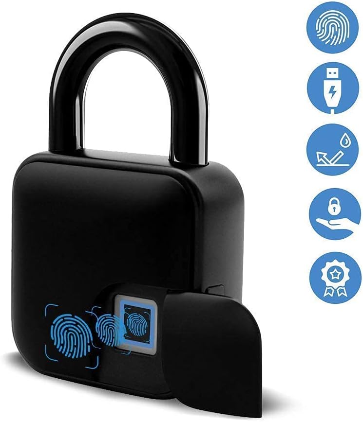 Smart Fingerprint Electronic Security Padlock Multi-scene Use