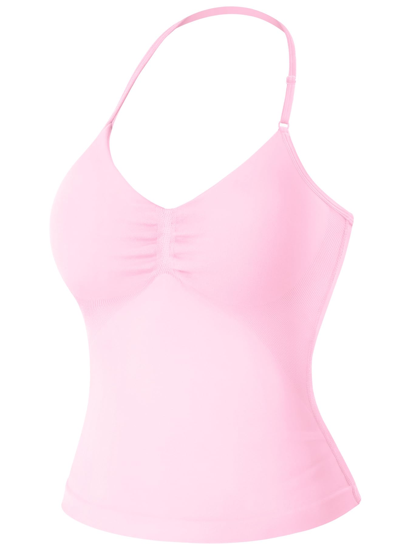 VOYJOY Women's Longline Strappy Sports Bra Tank Top
