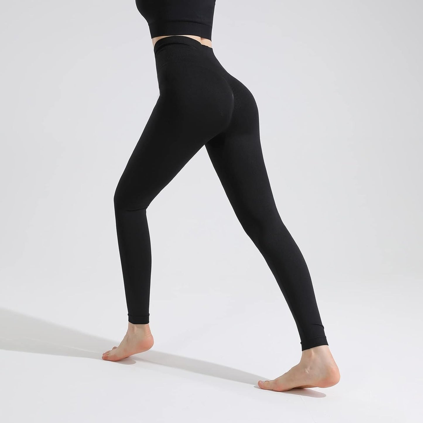 LSCZSLYH High-Waist Seamless Yoga Leggings for Women