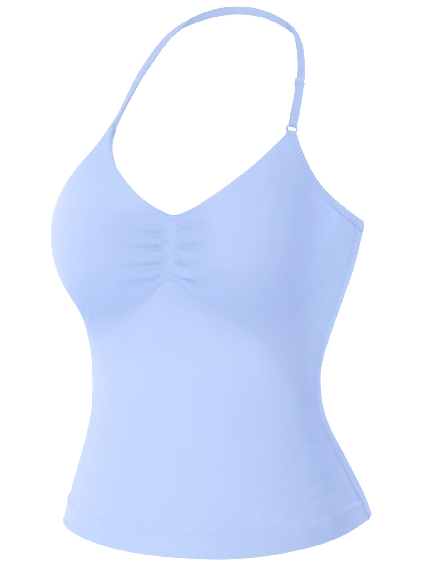 VOYJOY Women's Longline Strappy Sports Bra Tank Top