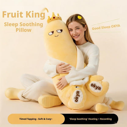Mango Plush Hugging Body Pillow with Heat & Bluetooth