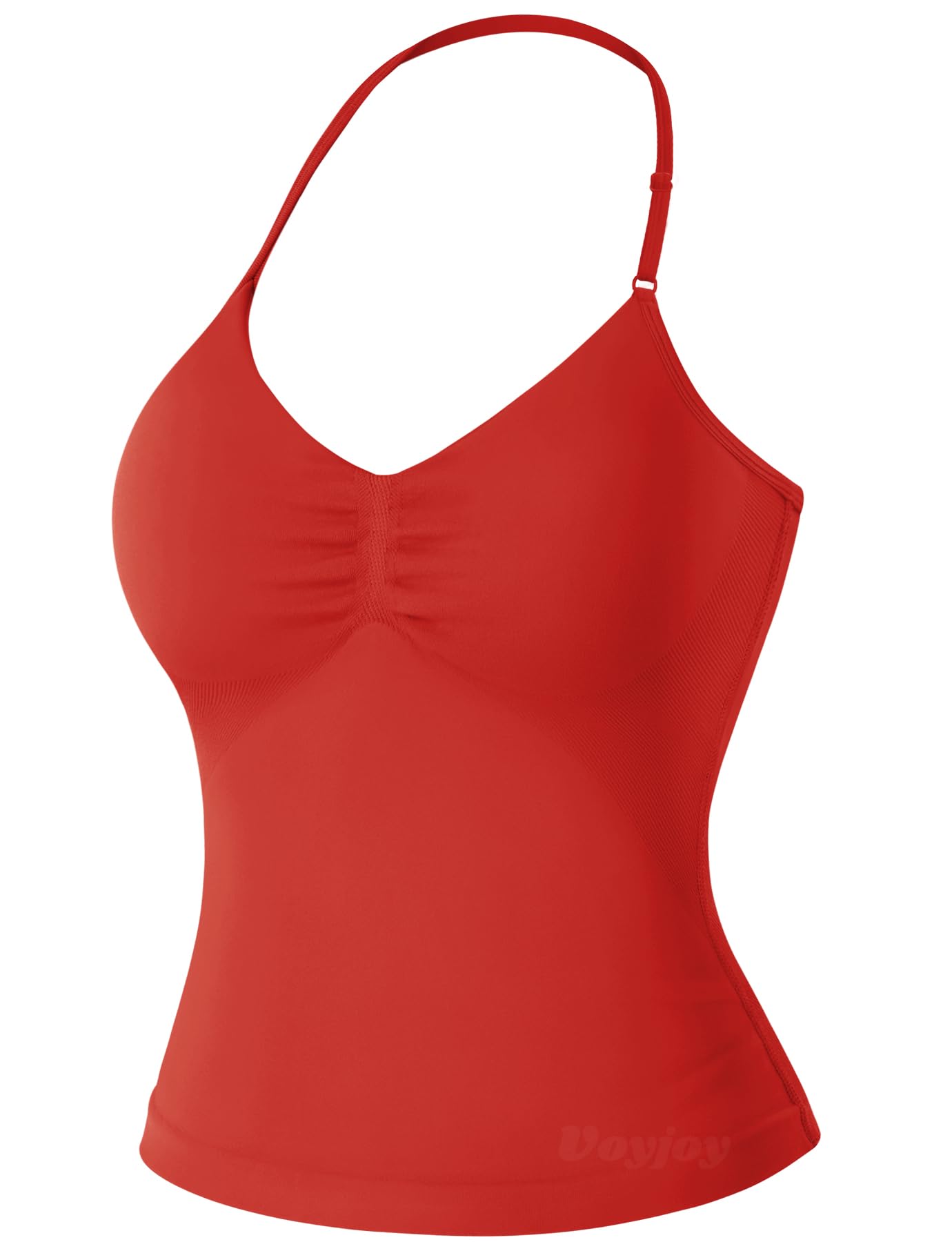 VOYJOY Women's Longline Strappy Sports Bra Tank Top