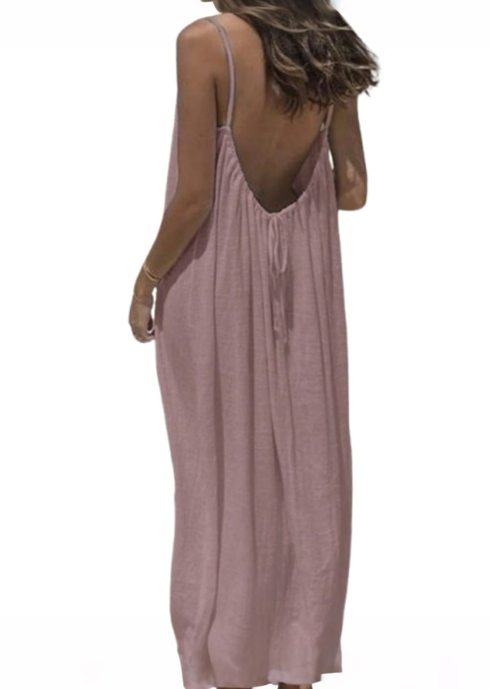 Women's Sleeveless Backless Summer Sundress