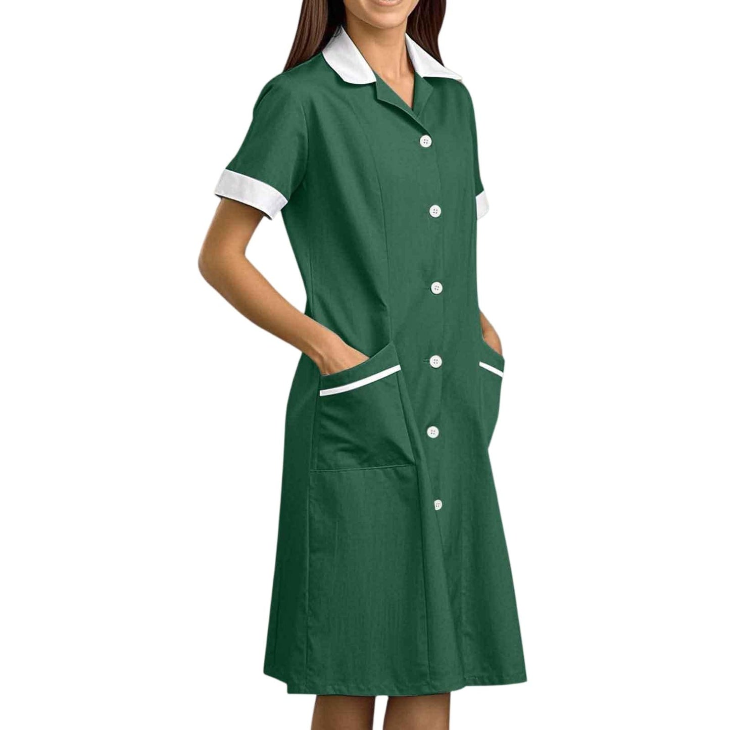 CCHYZKSO Women's Short Sleeve Nurse Uniform Dress