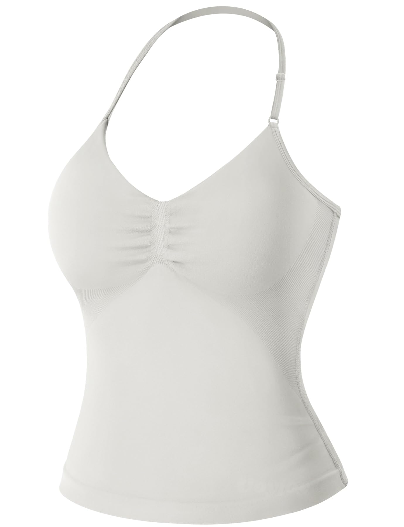 VOYJOY Women's Longline Strappy Sports Bra Tank Top