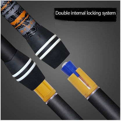 Carbon Fiber Folding Trekking Poles with Cork Grip, Quick Lock & T Handle