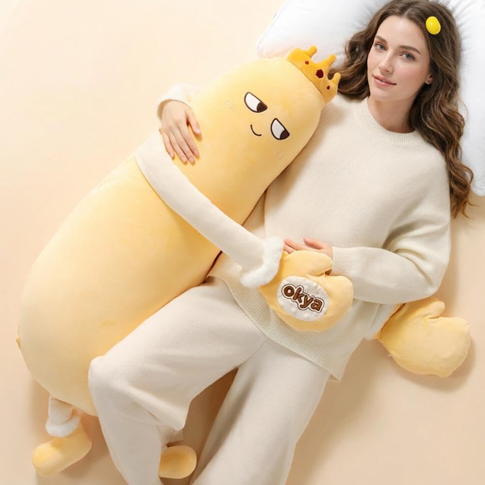 Mango Plush Hugging Body Pillow with Heat & Bluetooth