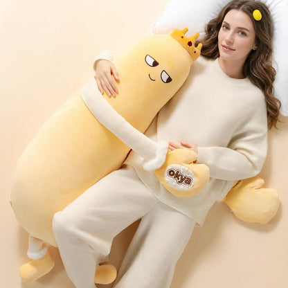 Mango Plush Hugging Body Pillow with Heat & Bluetooth