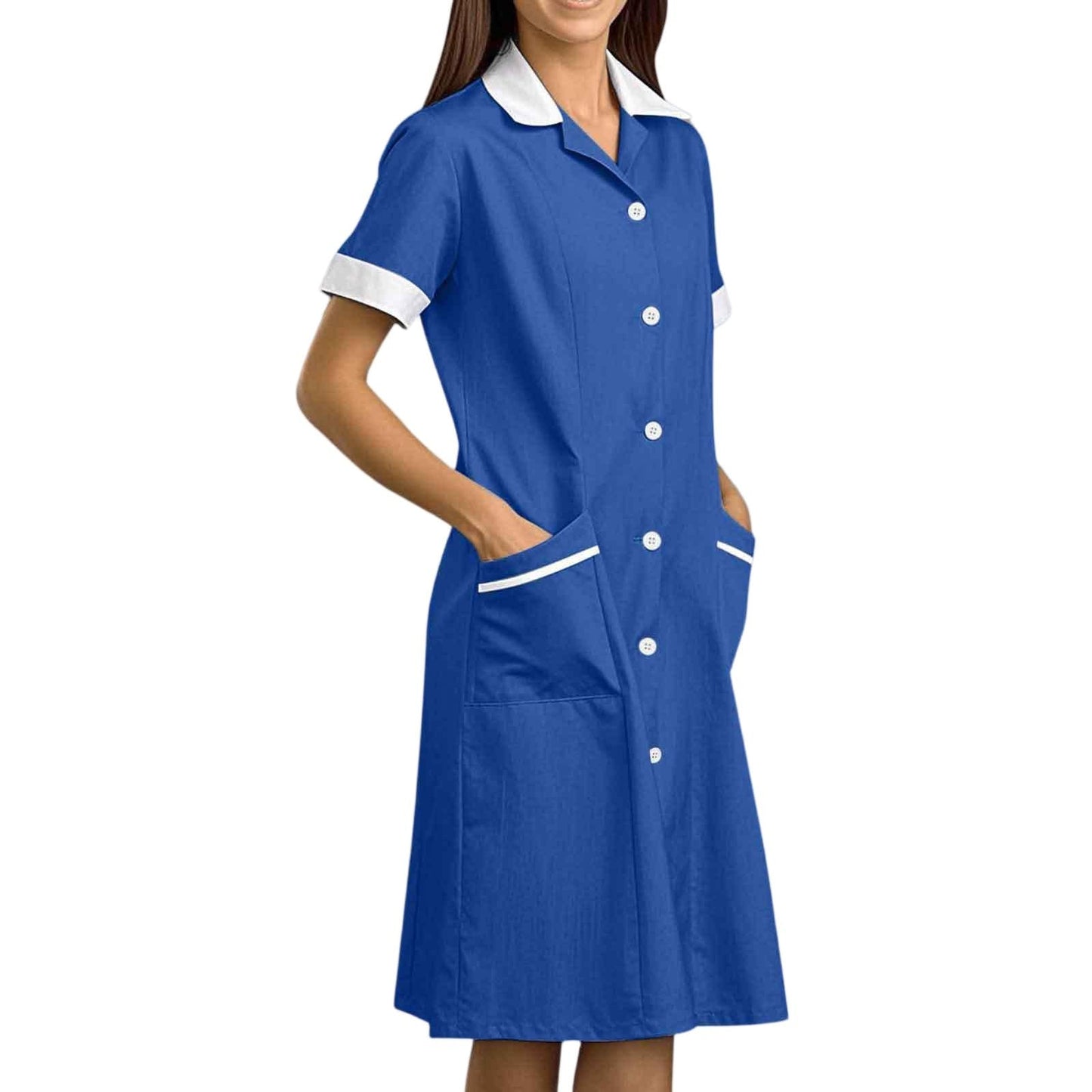 CCHYZKSO Women's Short Sleeve Nurse Uniform Dress