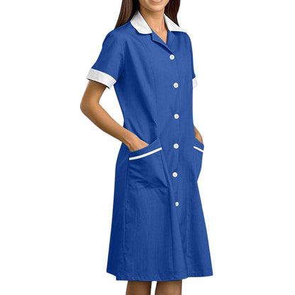 CCHYZKSO Women's Short Sleeve Nurse Uniform Dress