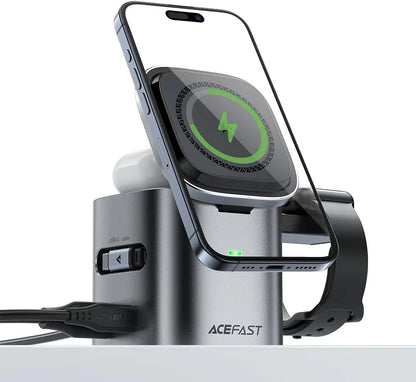 6-in-1 100W GaN Charging Station with Qi2 Magnetic Wireless Charger