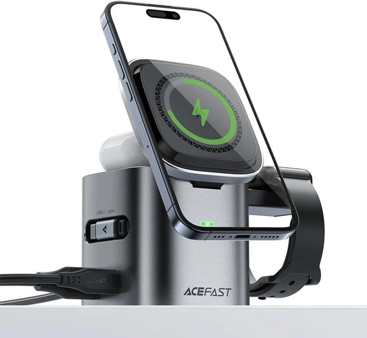 6-in-1 100W GaN Charging Station with Qi2 Magnetic Wireless Charger