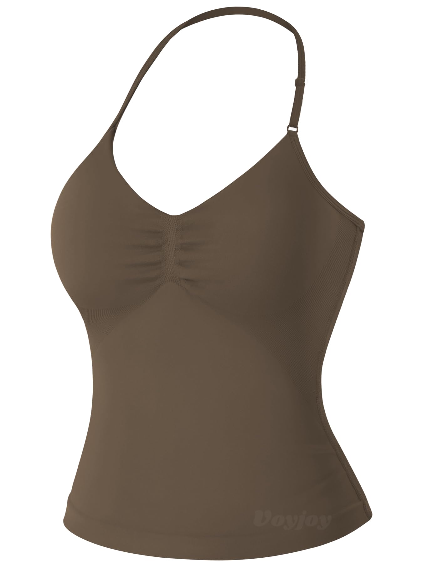 VOYJOY Women's Longline Strappy Sports Bra Tank Top