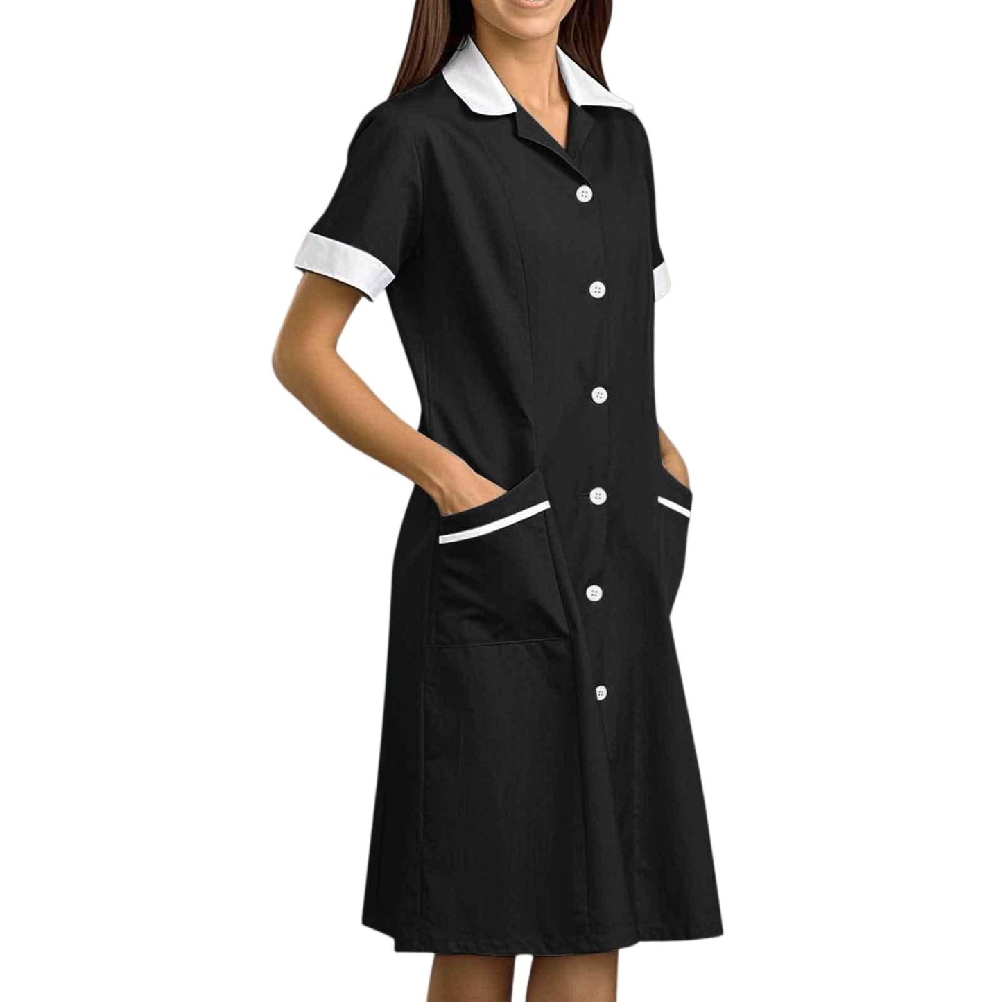 CCHYZKSO Women's Short Sleeve Nurse Uniform Dress