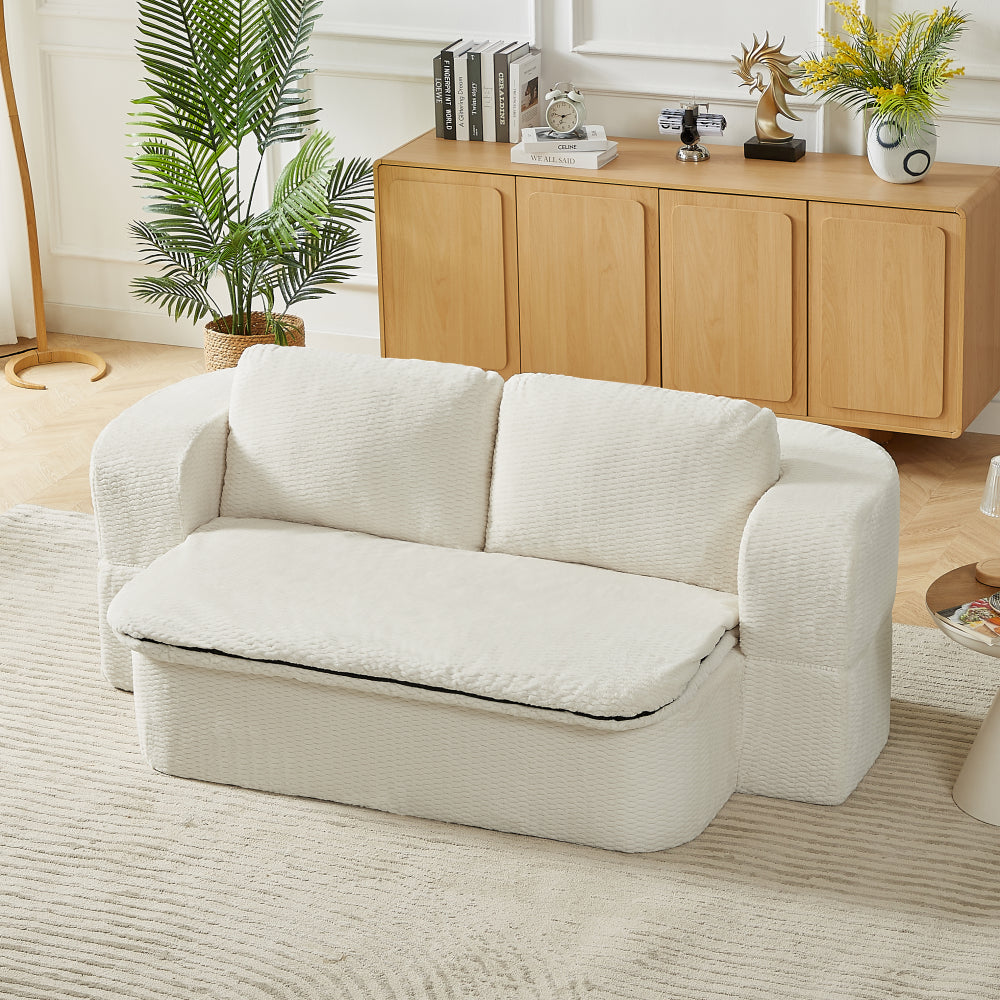 Convertible Sleeper Sofa, Modern Folding Futon Floor Foam Compression Sofa Bed Couch for Living Room Bedroom ApartmentConvertible Sleeper