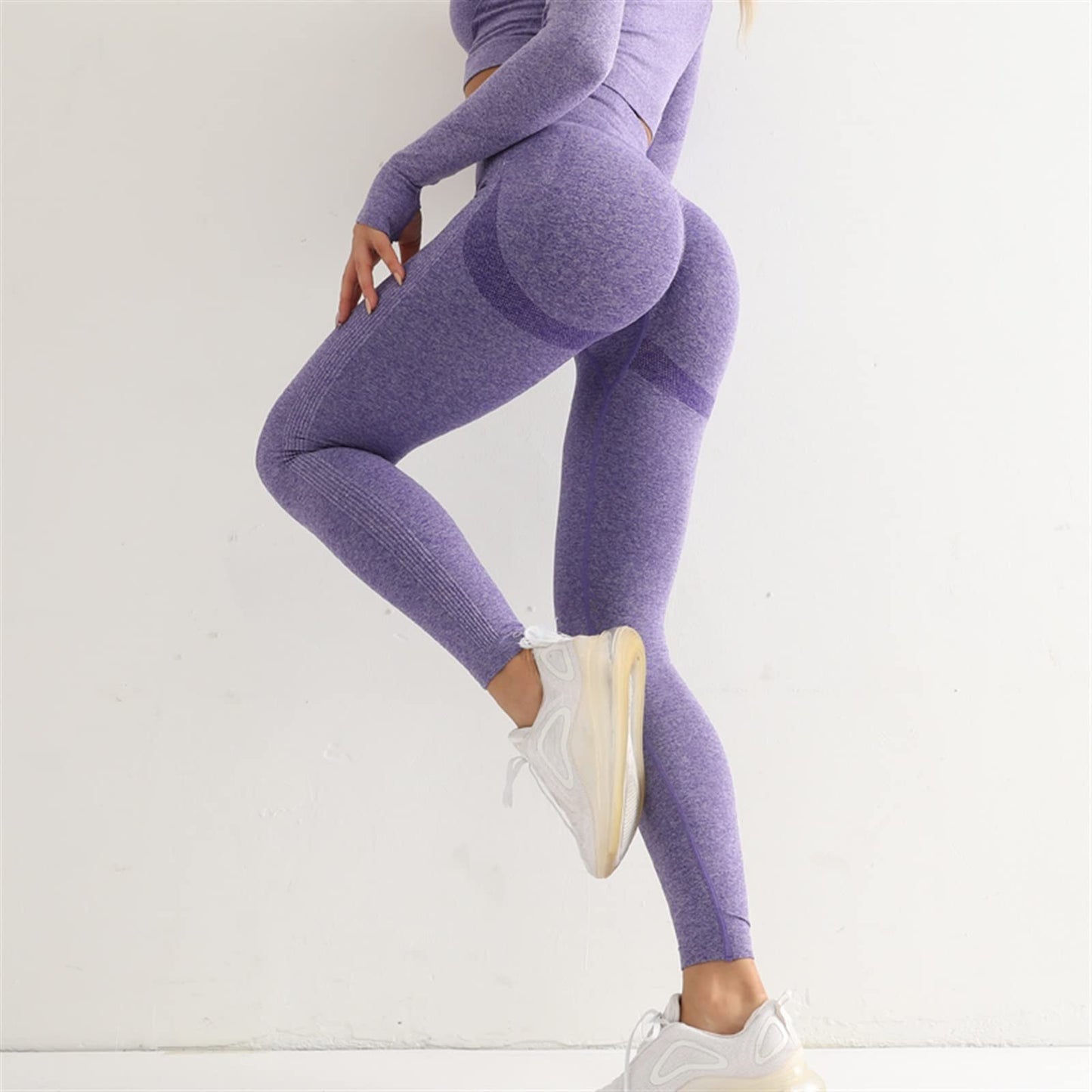 LSCZSLYH High-Waist Seamless Yoga Leggings for Women