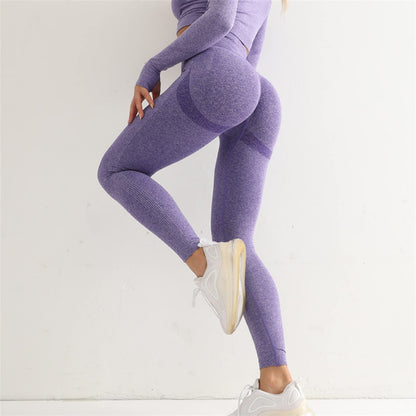 LSCZSLYH High-Waist Seamless Yoga Leggings for Women