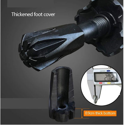 Carbon Fiber Folding Trekking Poles with Cork Grip, Quick Lock & T Handle